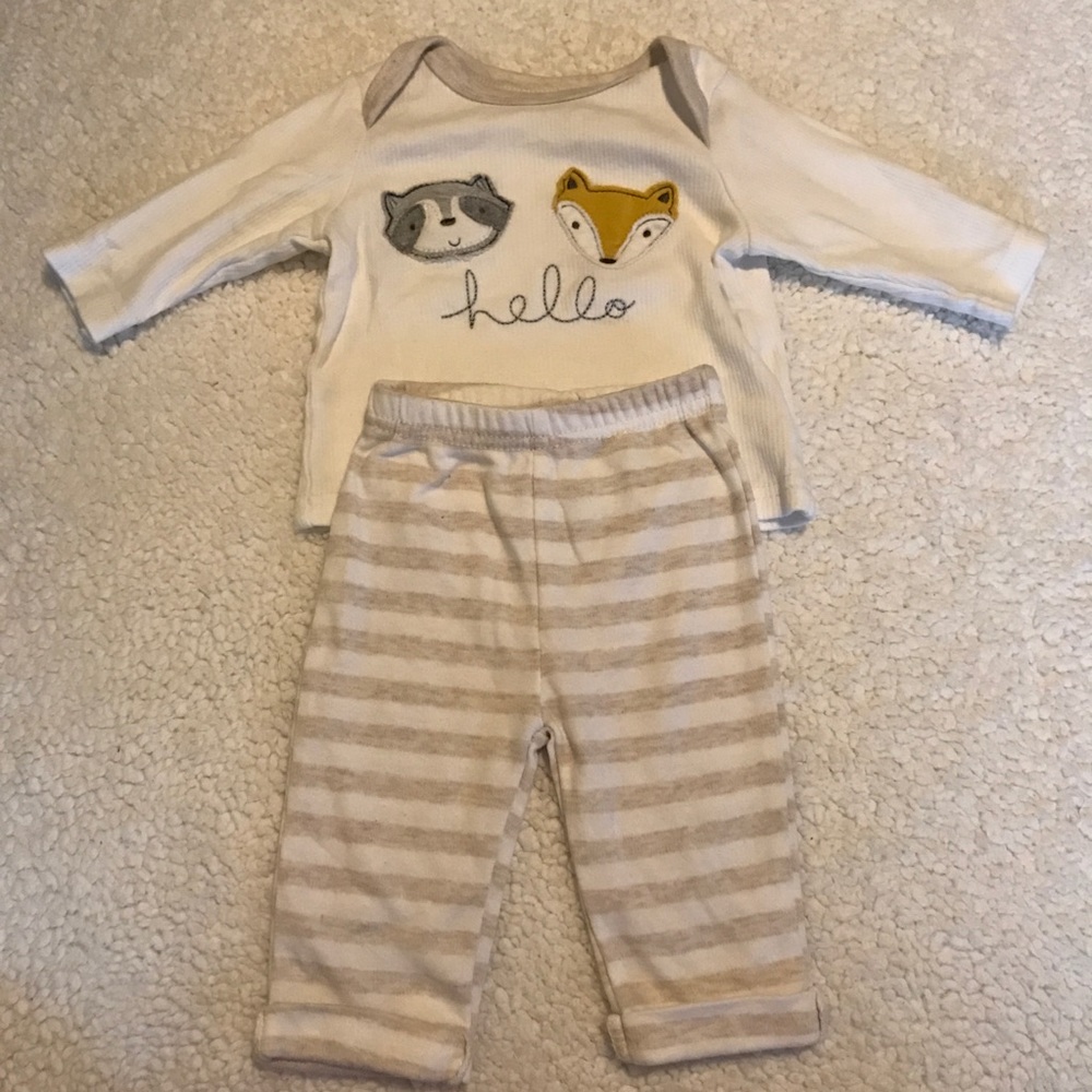 0-3M Matching pant and shirt outfit